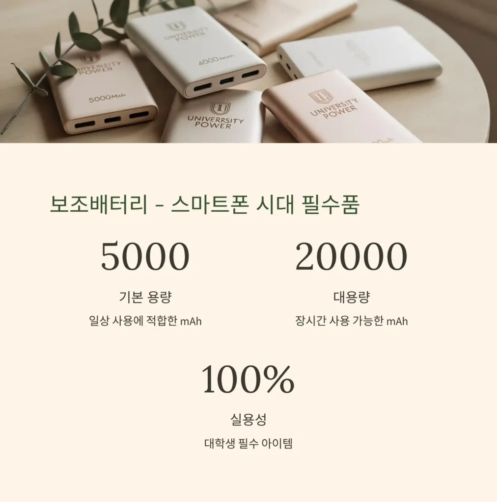 군대 기념품 제작 보조배터리