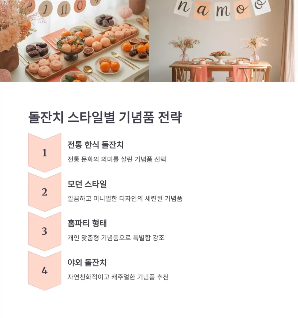돌잔치 기념품 제작 스타일별 전략