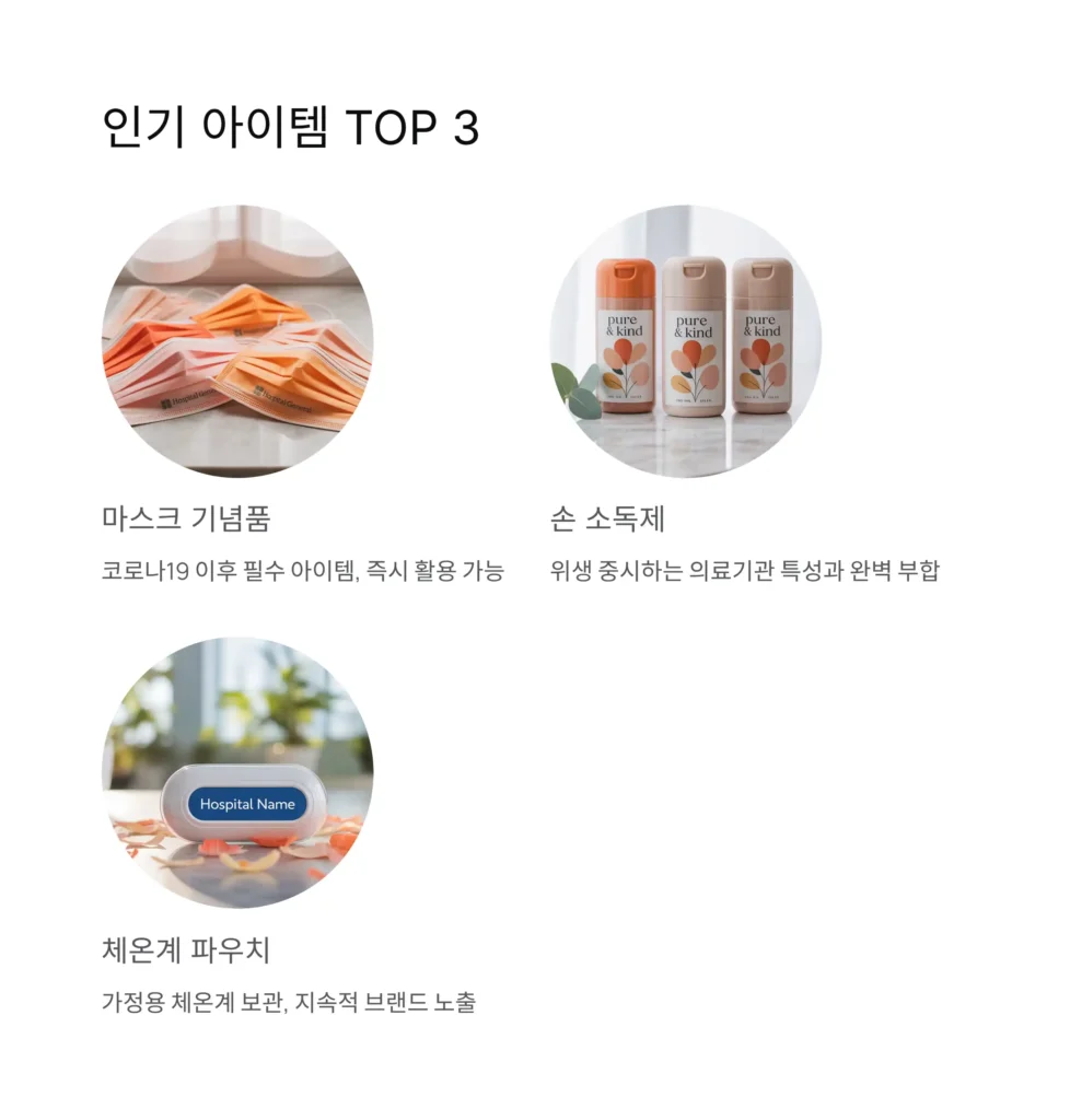 병원 기념품 제작 인기아이템