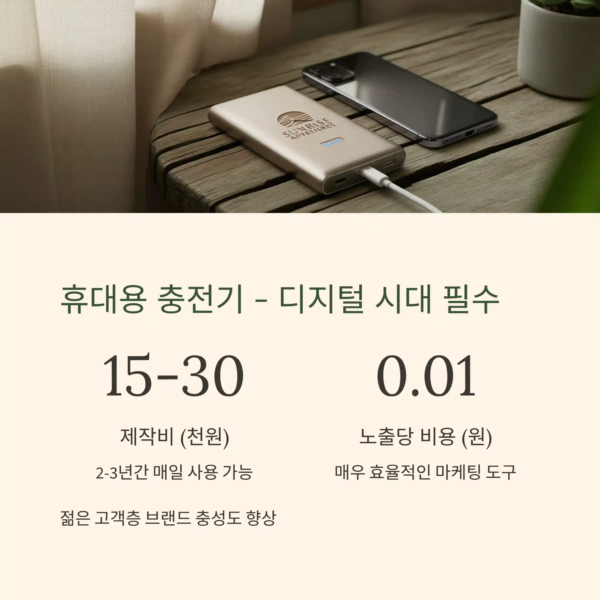 여행사 기념품 제작 보조배터리