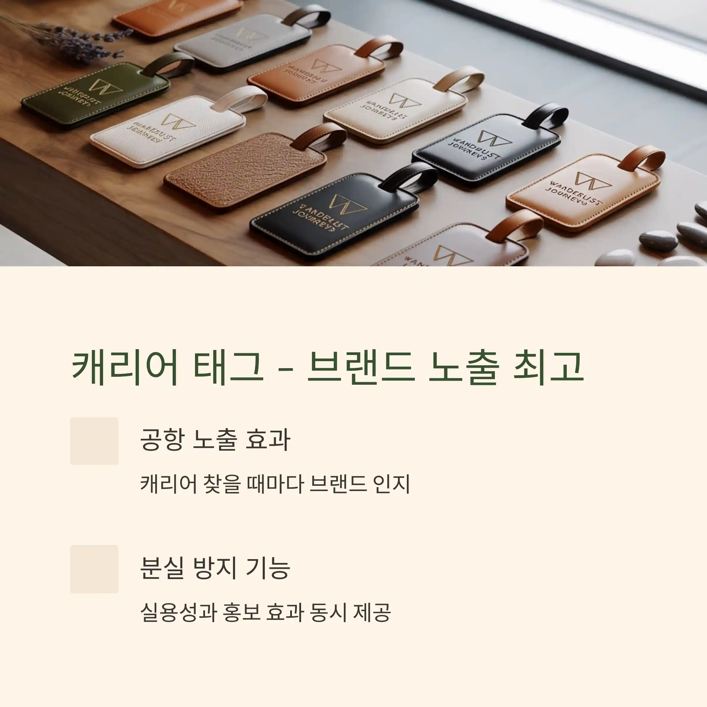 여행사 기념품 제작 캐리어태그