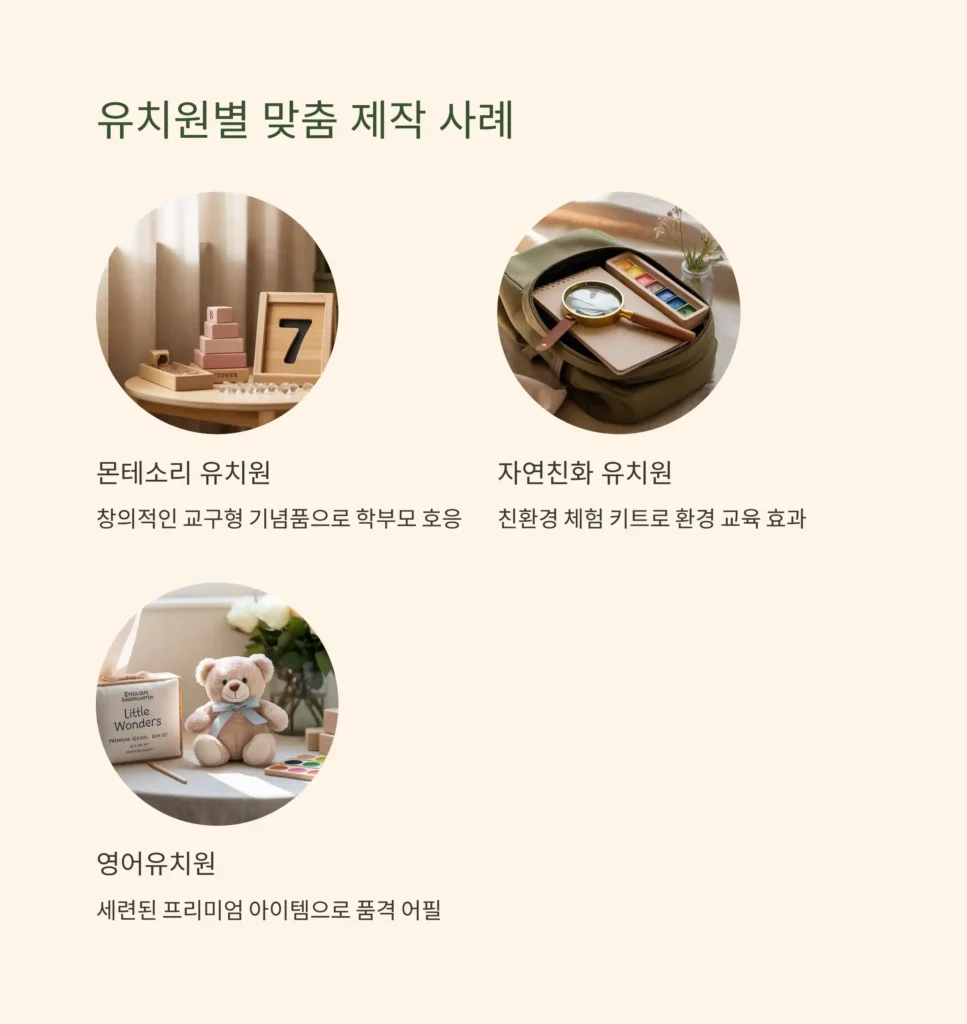 유치원 기념품 제작 맞춤 사례