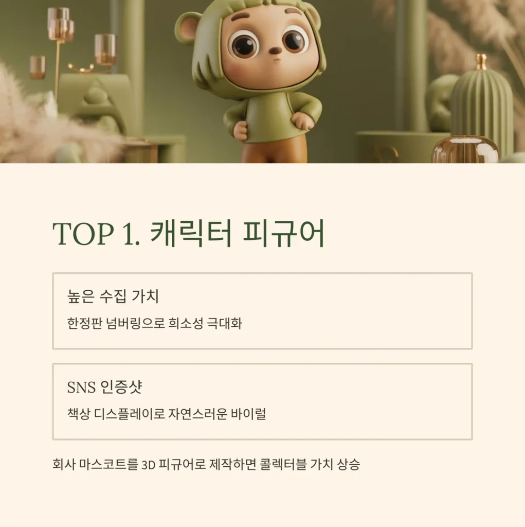 이색 기념품 제작 피규어