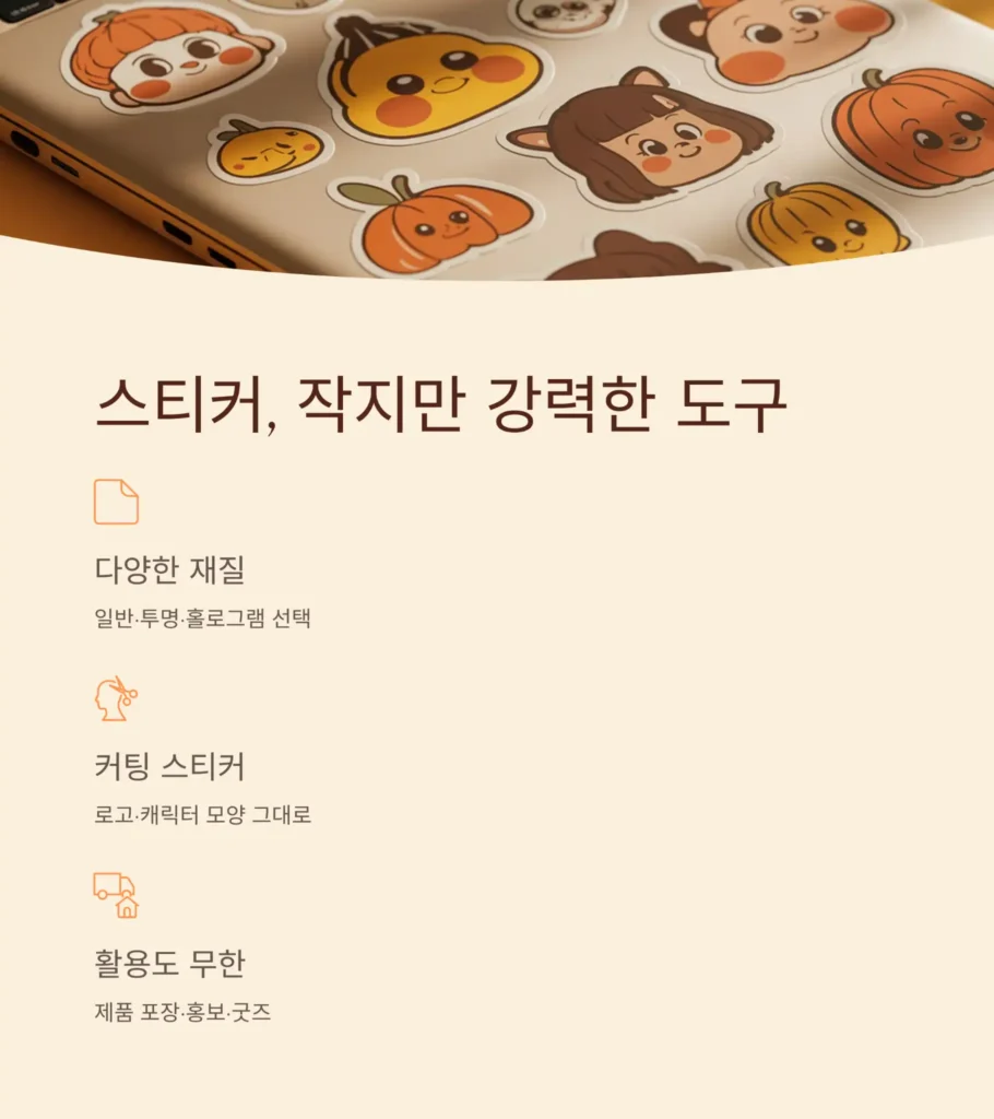 인쇄 홍보물 제작 스티커