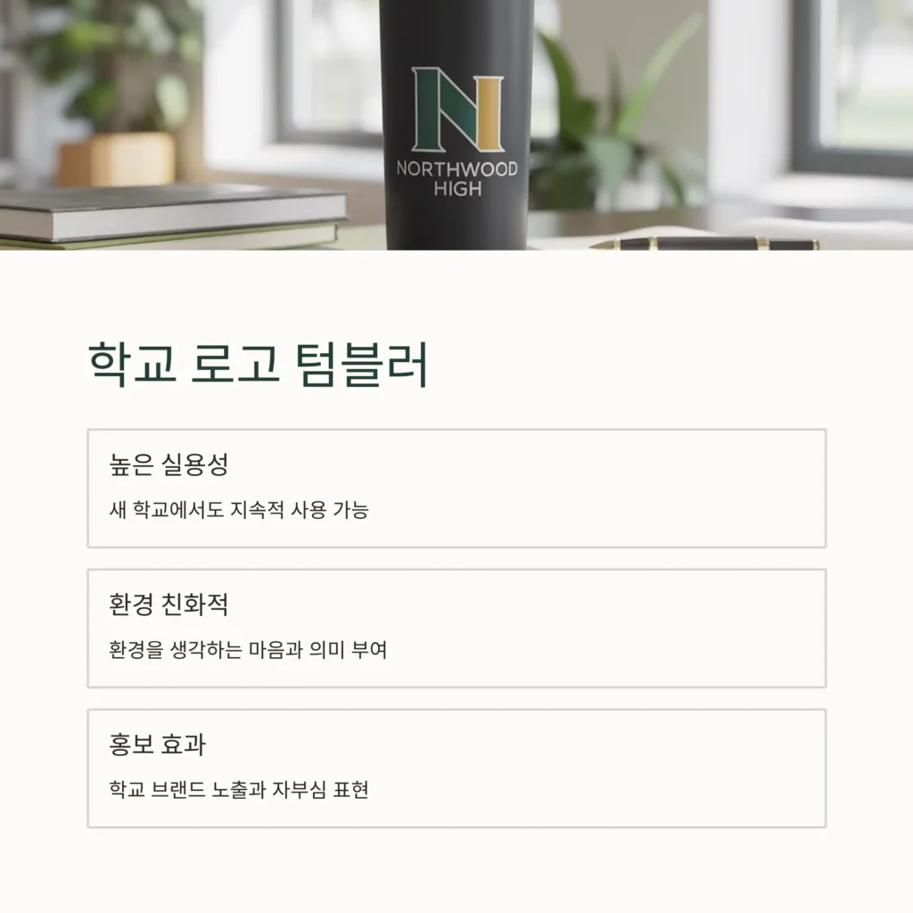 졸업 기념품 제작 텀블러