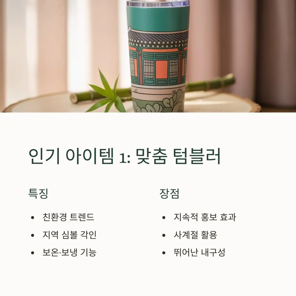 지자체 기념품 제작 텀블러