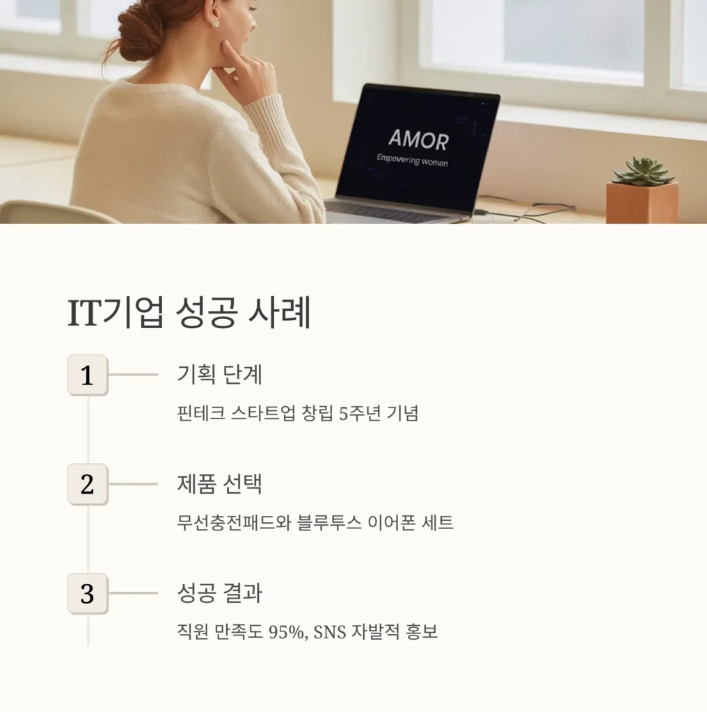 창립 기념품 제작 IT기업 사례