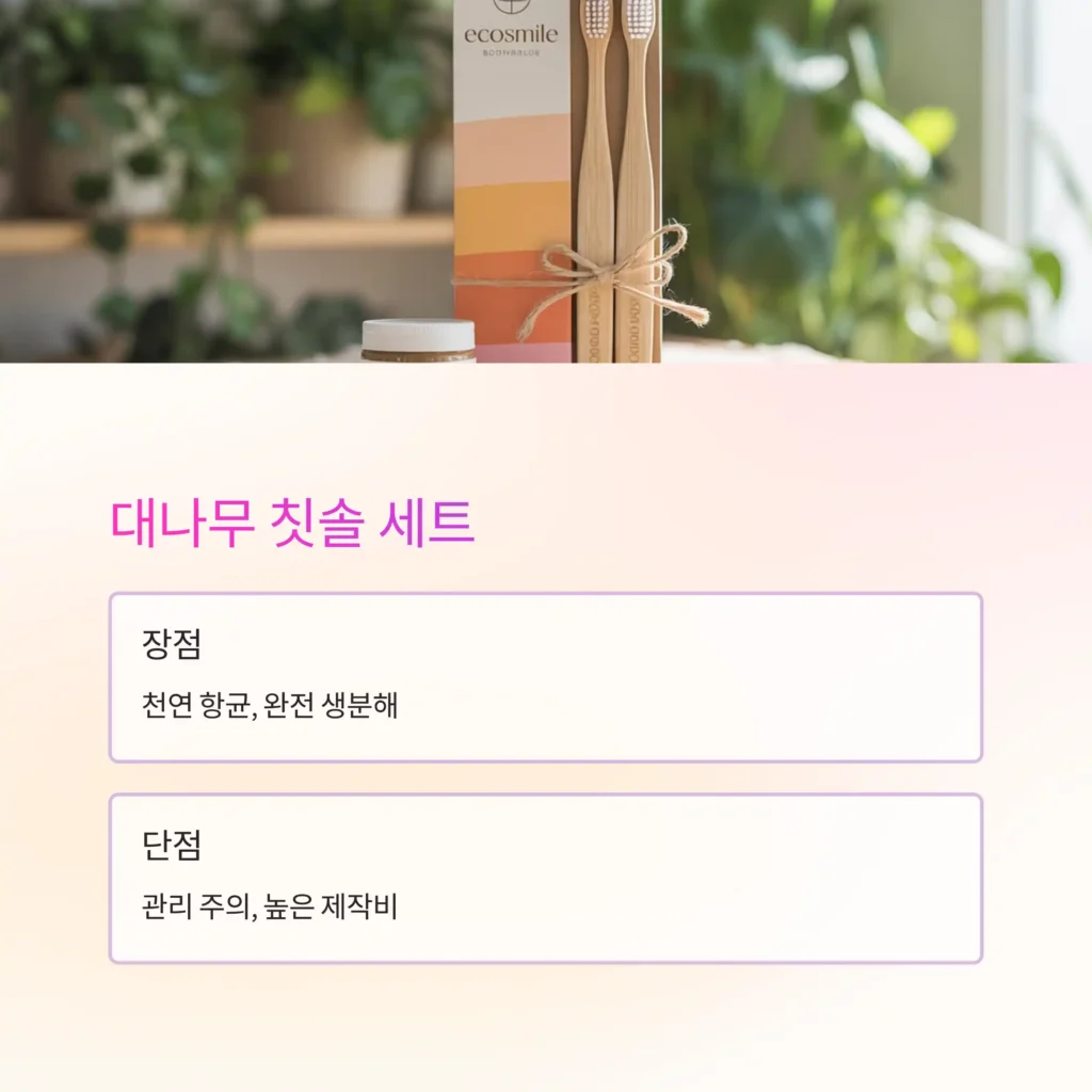 친환경 기념품 제작 대나무 칫솔