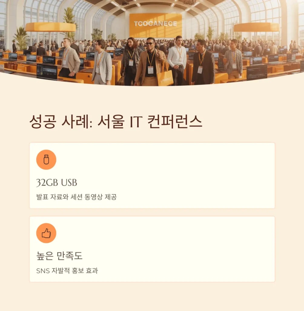 컨퍼런스 기념품 제작 용도별 사례