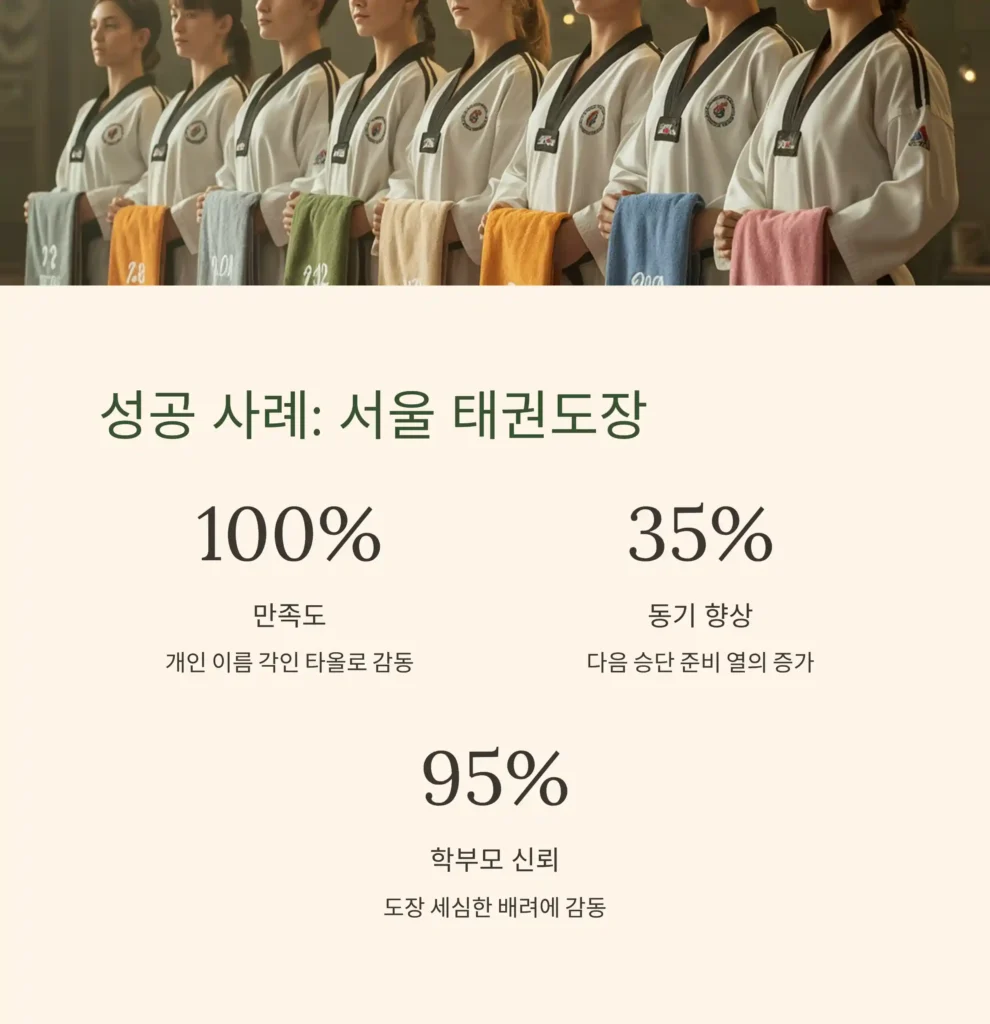 태권도 기념품 제작 성공사례