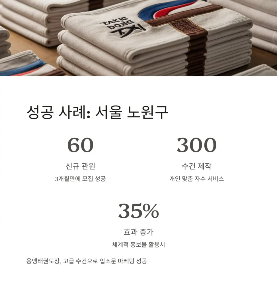 태권도 홍보물 제작 성공사례