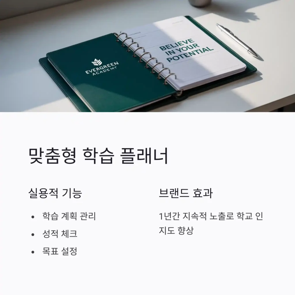 학생 기념품 제작 학습플래너