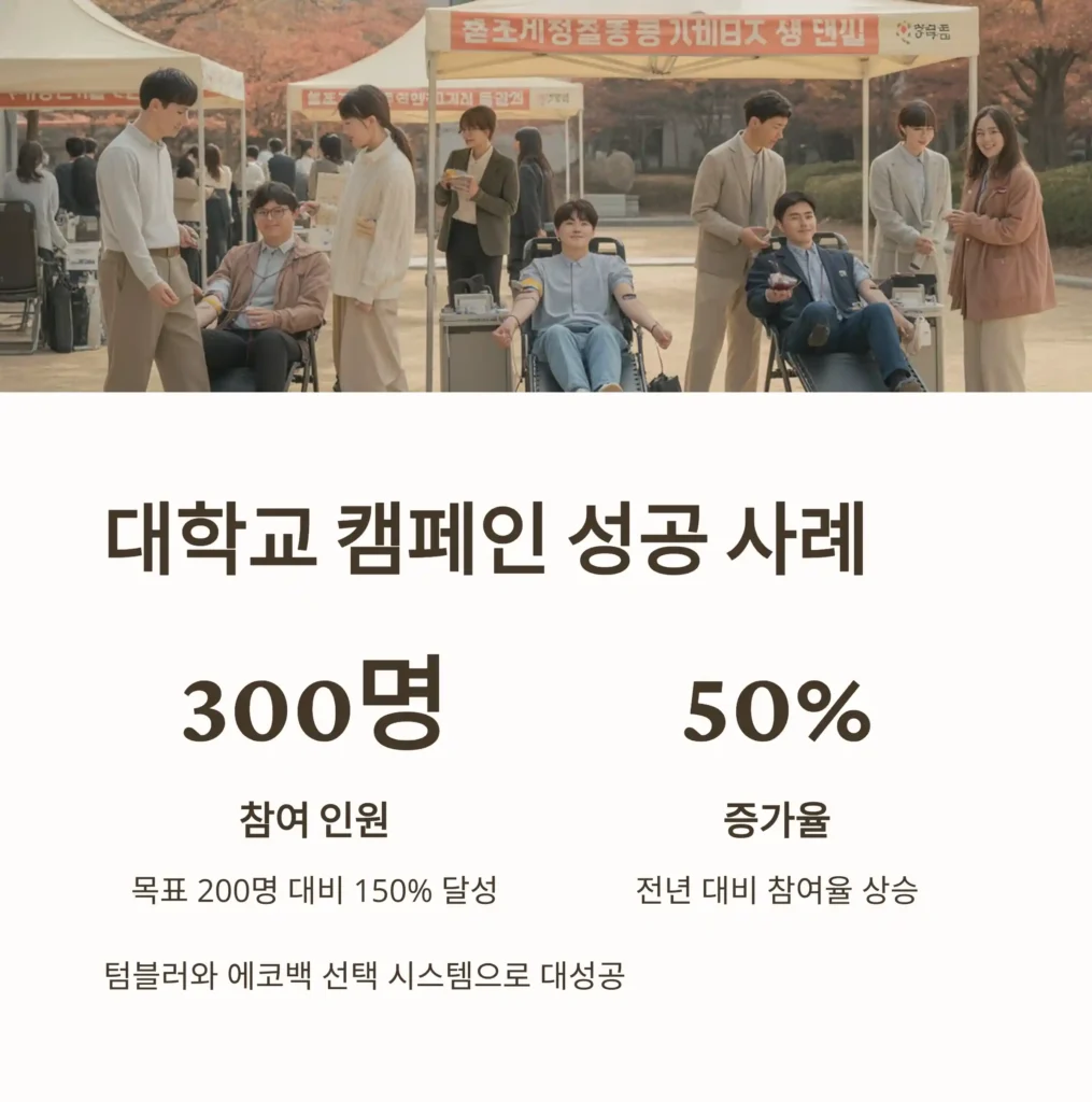 헌혈 기념품 제작 성공사례