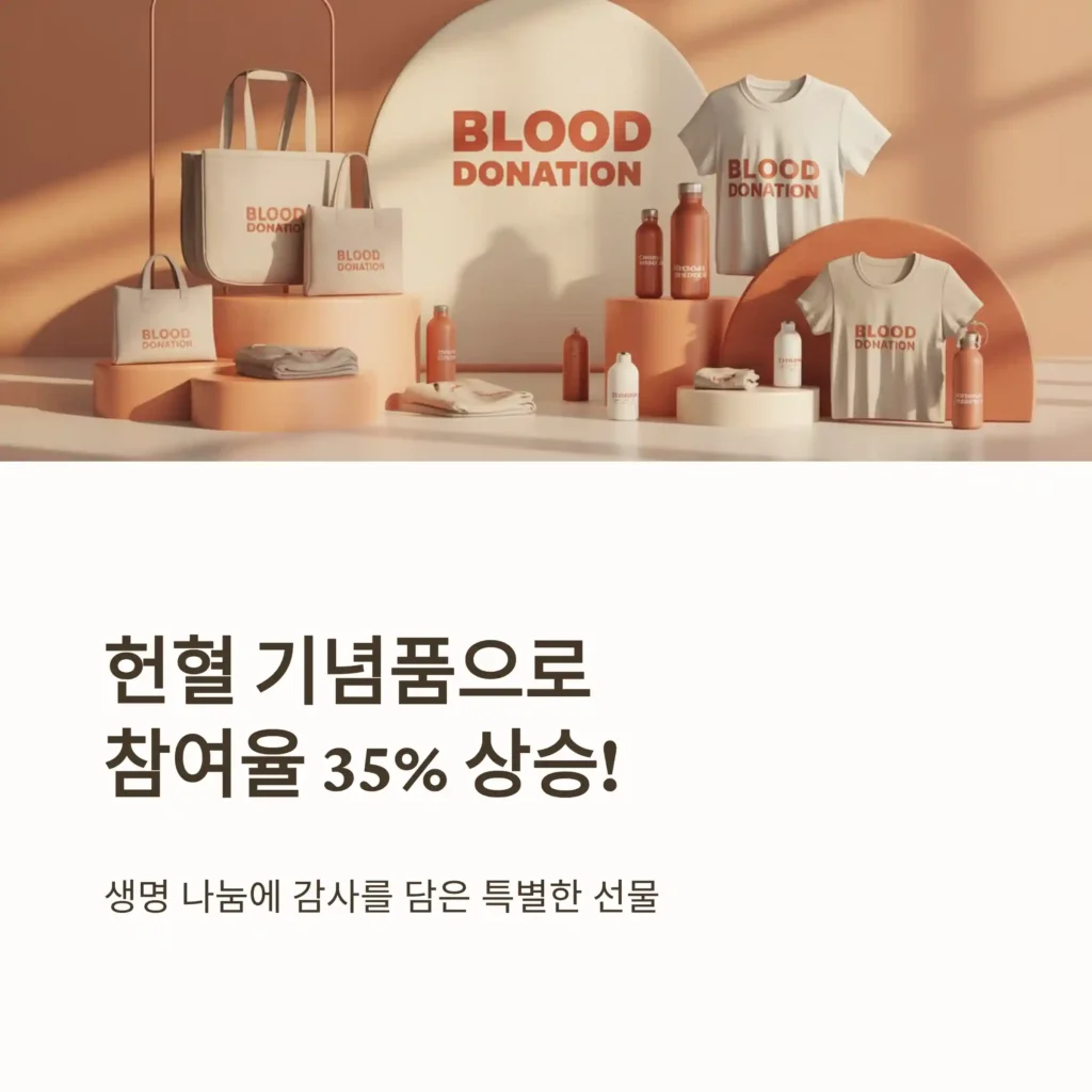 헌혈 기념품 제작 인기 아이템