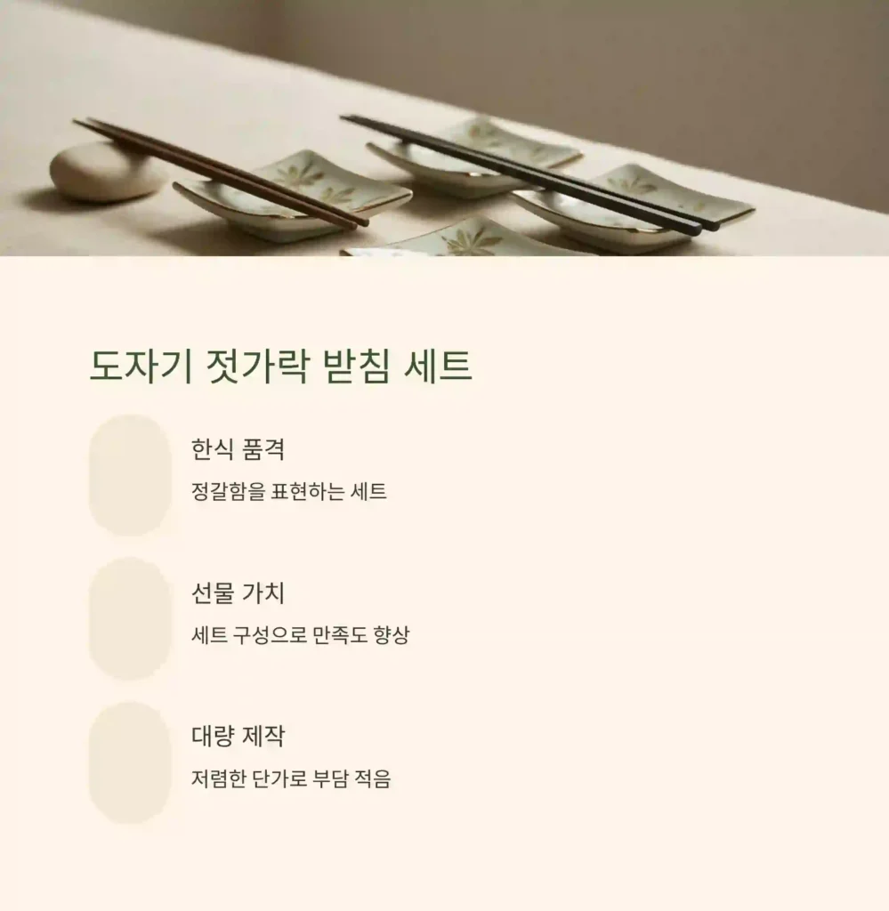 도자기 기념품 제작 받침세트