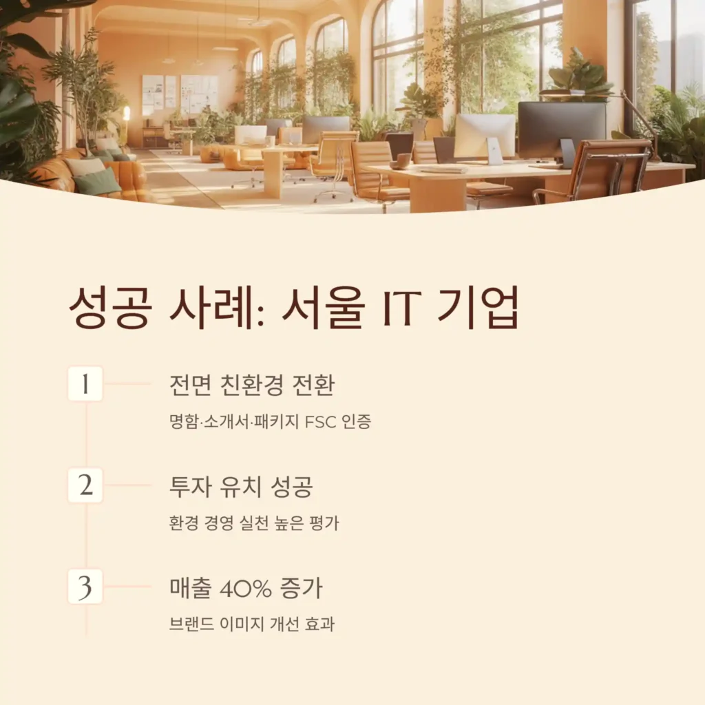 친환경 홍보물 제작 성공사례