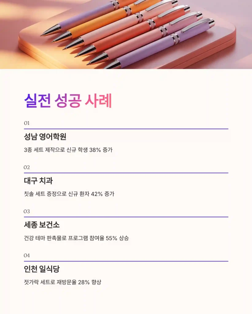 판촉 홍보물 제작 성공사례
