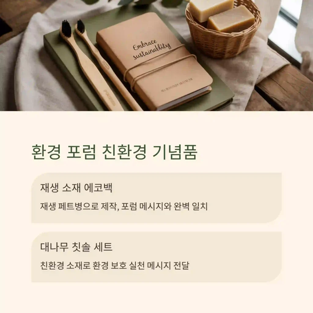 포럼 기념품 제작 노트